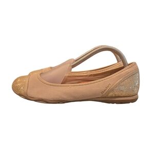SKECHERS ACTIVE JUBILEE LEATHER BALLET FLATS. SIZE 10
